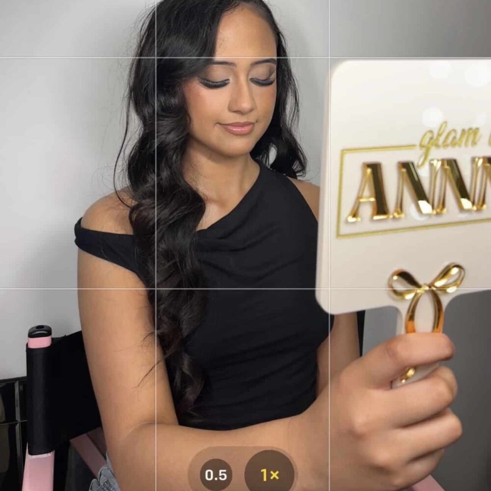 Personalised acrylic name sign photographed on a plain background.