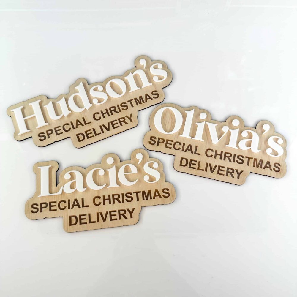 Personalised acrylic signage panel from Hello Acrylic Australia.