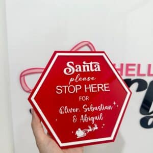 Clear rectangular acrylic panel photographed on a white background.