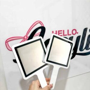Personalised acrylic name sign displaying custom lettering