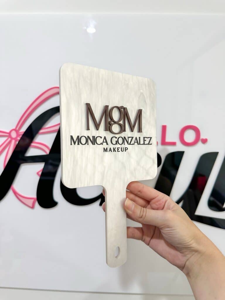 Custom Handheld Acrylic Mirrors for Salons