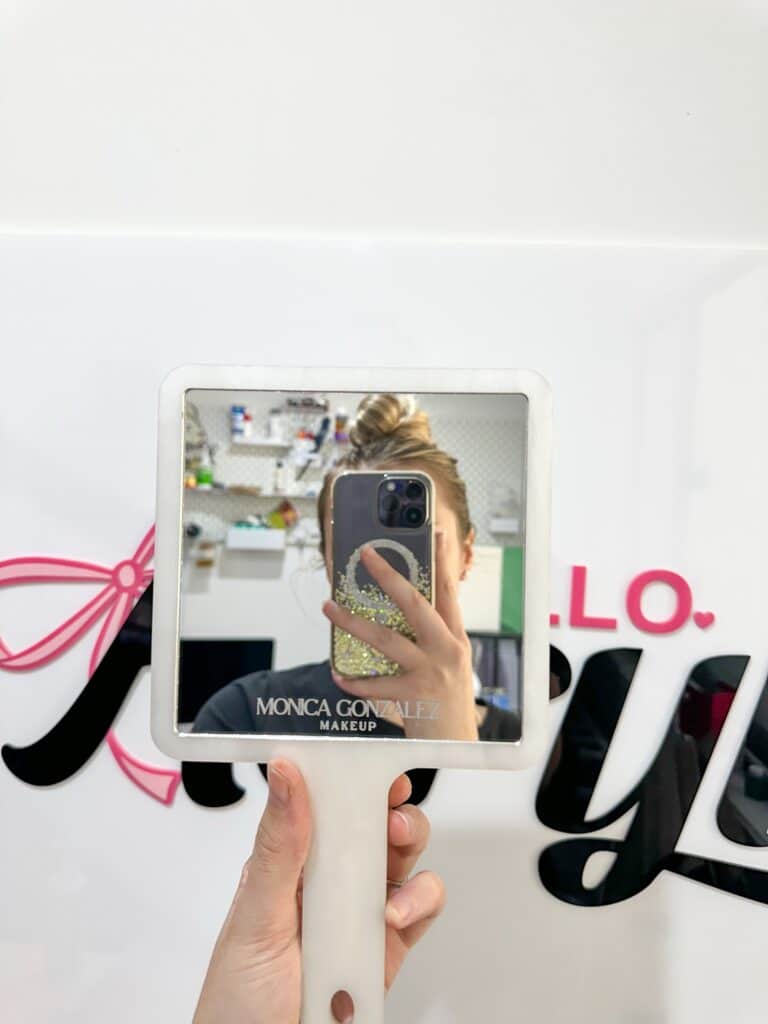 Custom Handheld Acrylic Mirrors for Salons