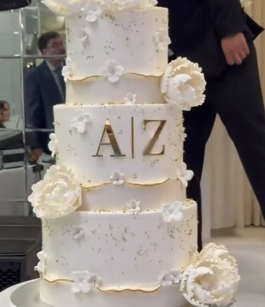 Personalised Acrylic Initials Cake Charm with Divider