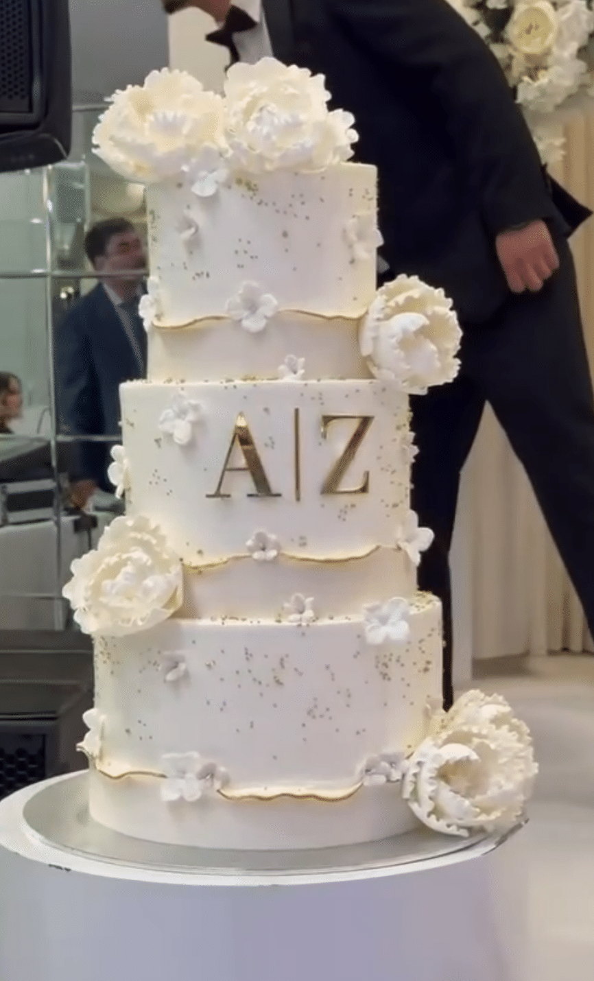 Personalised Acrylic Initials Cake Charm with Divider