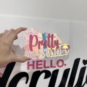 Personalised Acrylic Username Sign for Branding