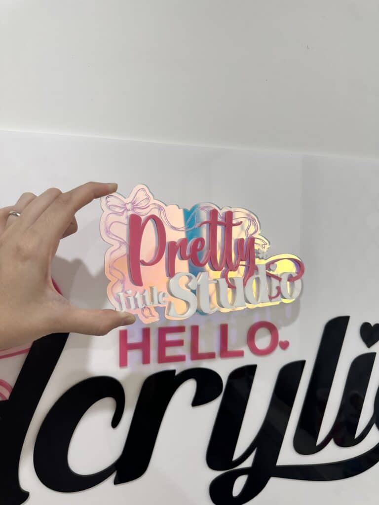 Personalised Acrylic Username Sign for Branding