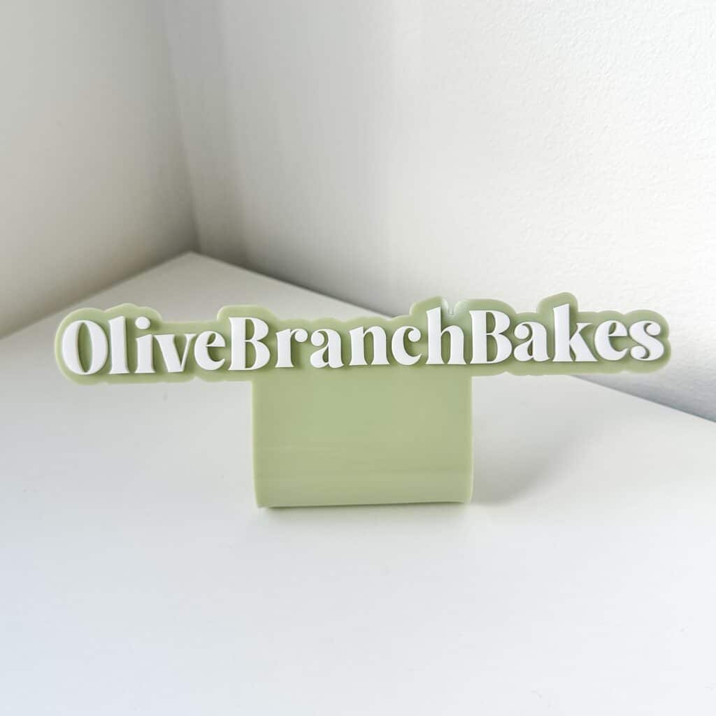 Exclusive Standing Acrylic Watermark Sign for Cake Makers | Custom Cake Content Display Sign