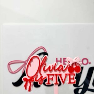 Cherry Cake Topper for Parties