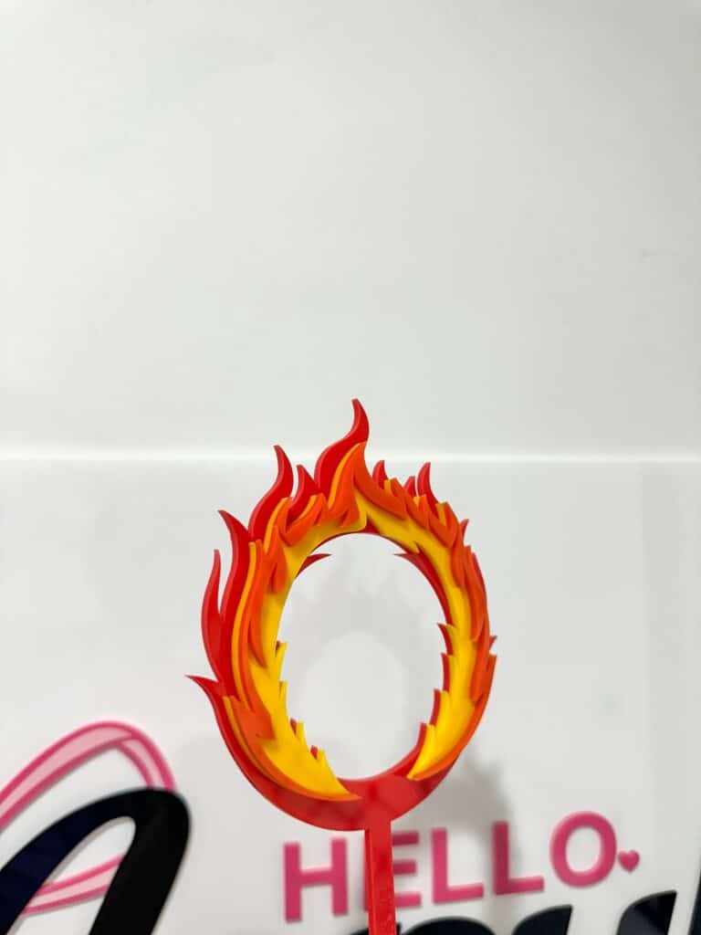 Hot Wheels Cake Topper Set Personalised Flame Loop