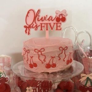Cherry Cake Topper for Parties