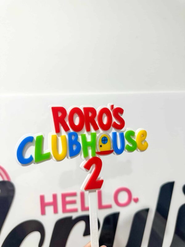 img_8833 Personalised Mickey Mouse Clubhouse Cake Topper