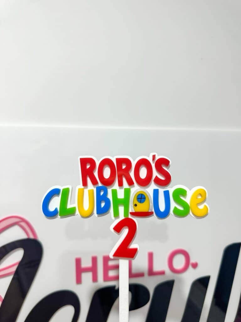 Personalised Mickey Mouse Clubhouse Cake Topper