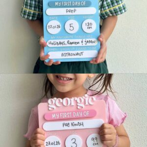 First &amp; Last Day of School Personalised Acrylic Board