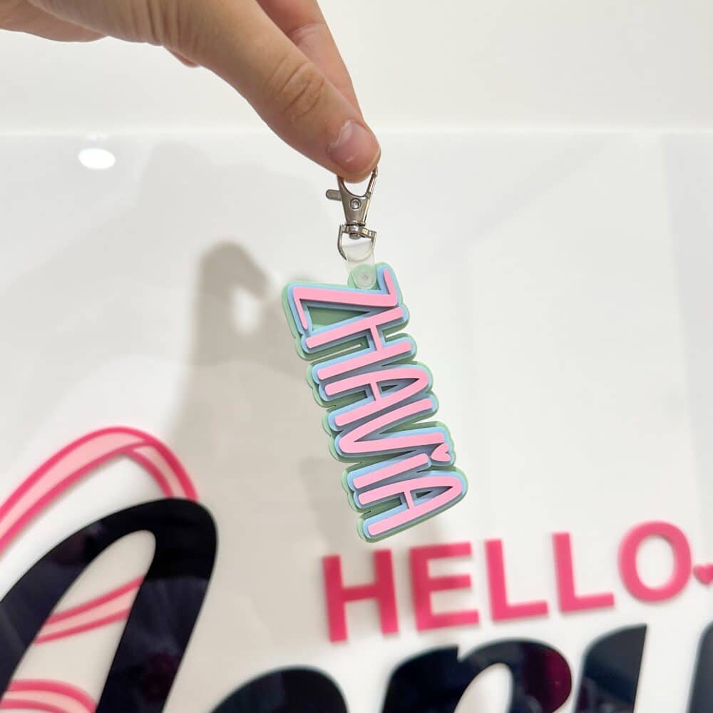 Custom Triple Layer Keychain & Bag Tag