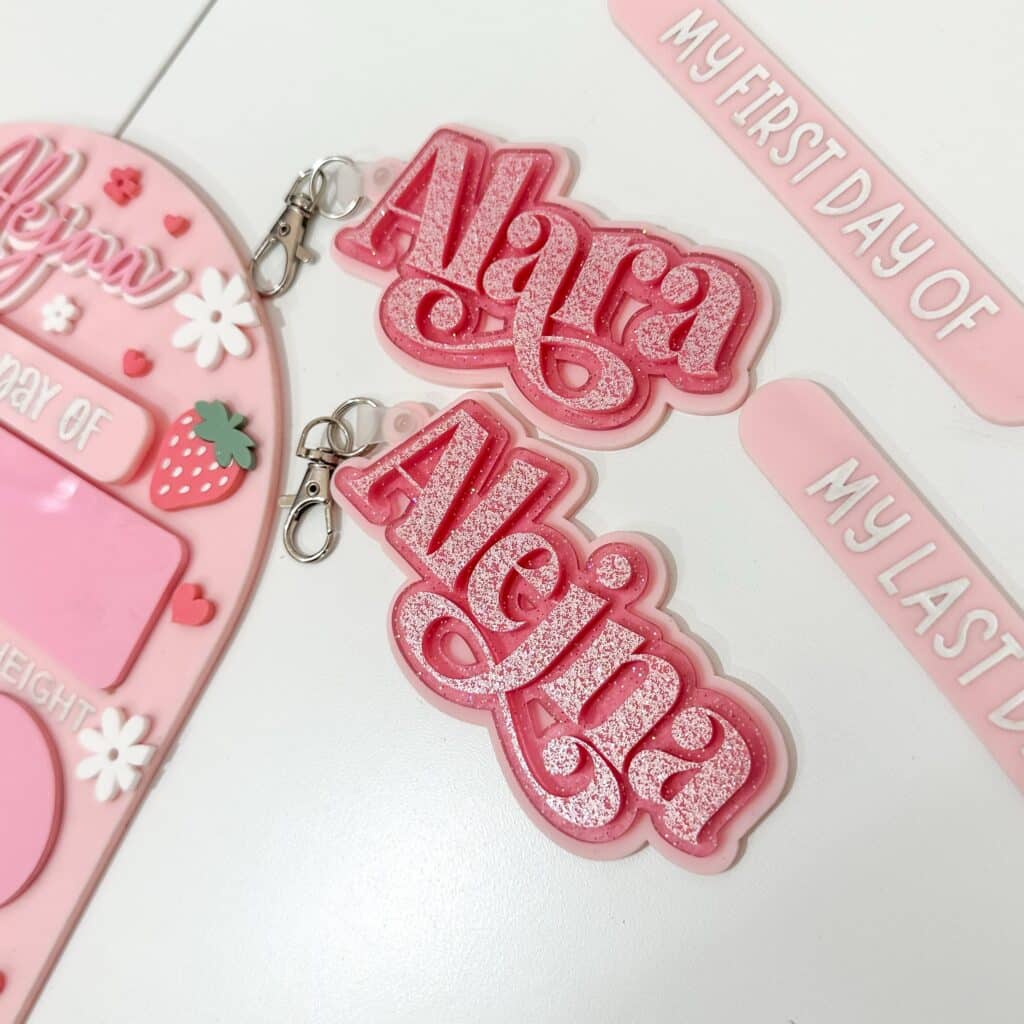 Custom Triple Layer Keychain & Bag Tag