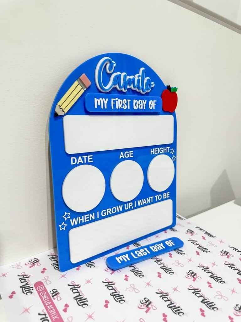 Customisable First &amp; Last Day of School Acrylic Boards Arch