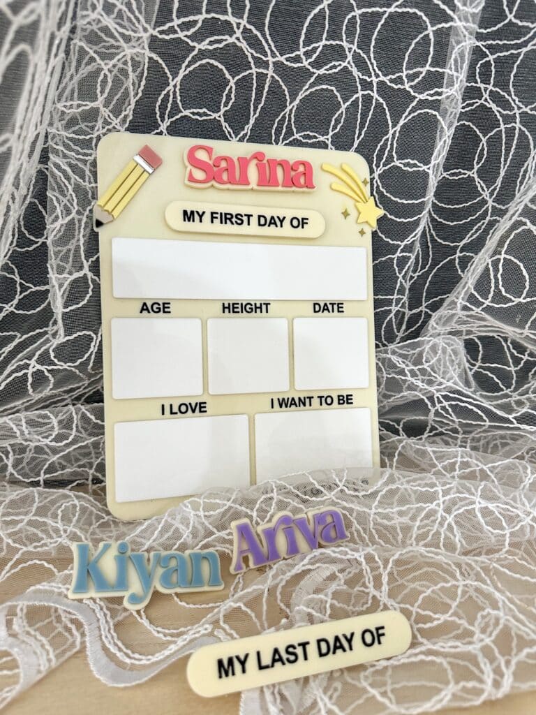 Customisable First & Last Day of School Acrylic Boards