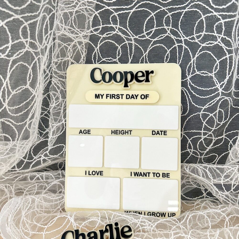 Customisable First & Last Day of School Acrylic Boards