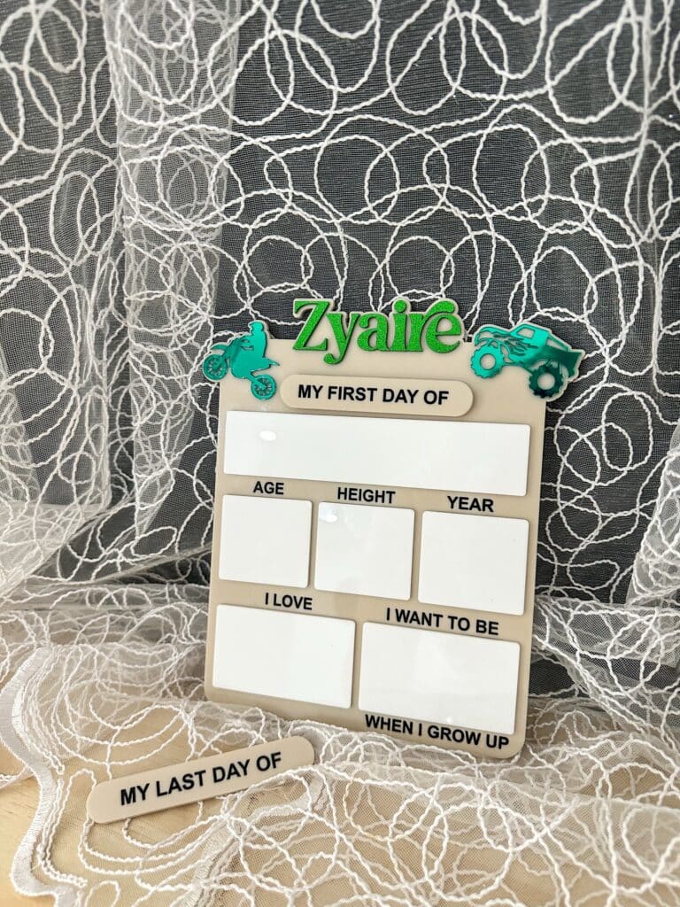 Customisable First & Last Day of School Acrylic Boards