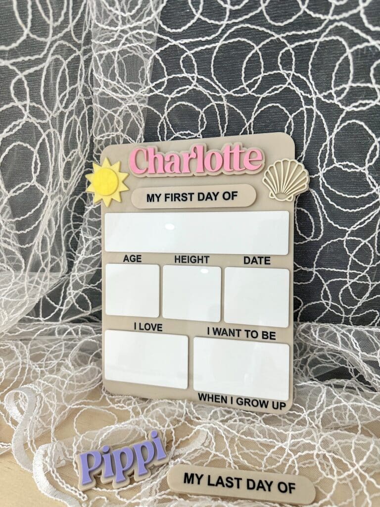 Customisable First & Last Day of School Acrylic Boards