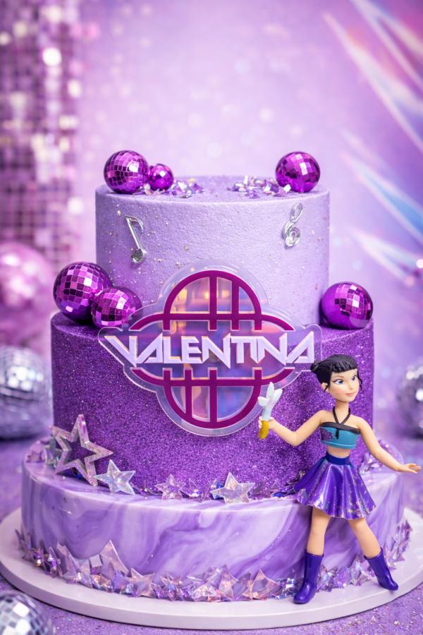 c80f3a7c-d77b-4aef-8c14-d41934b52ff6 Huntrix 3D Acrylic Cake Topper Personalised KPop