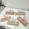 Easter Bunny Express Mail Crate Plaque with Ears