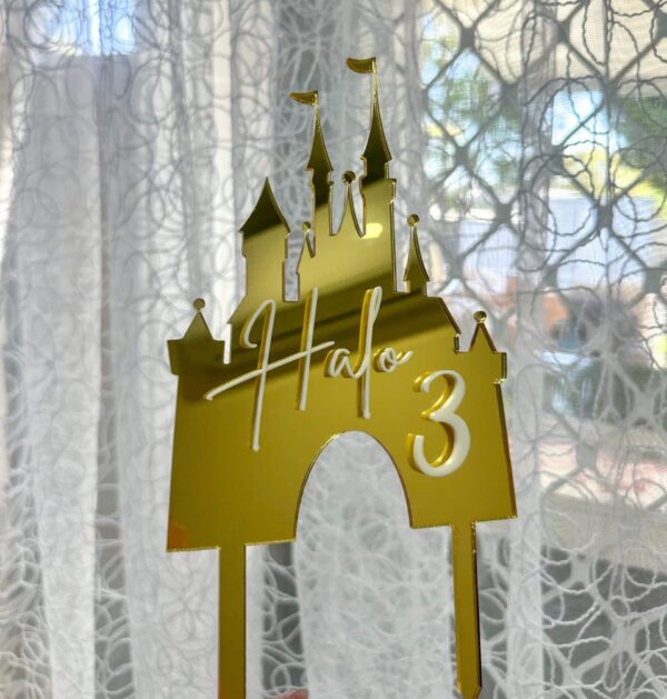 img_4458 Disney Magic Castle Cake Topper - Personalised Princess Birthday Topper