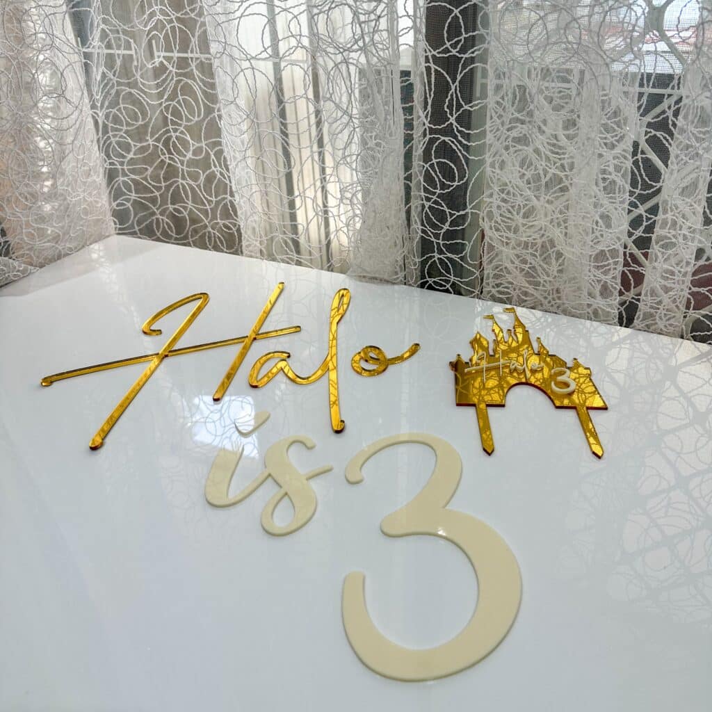 Disney Castle Cake Topper Personalised Princess