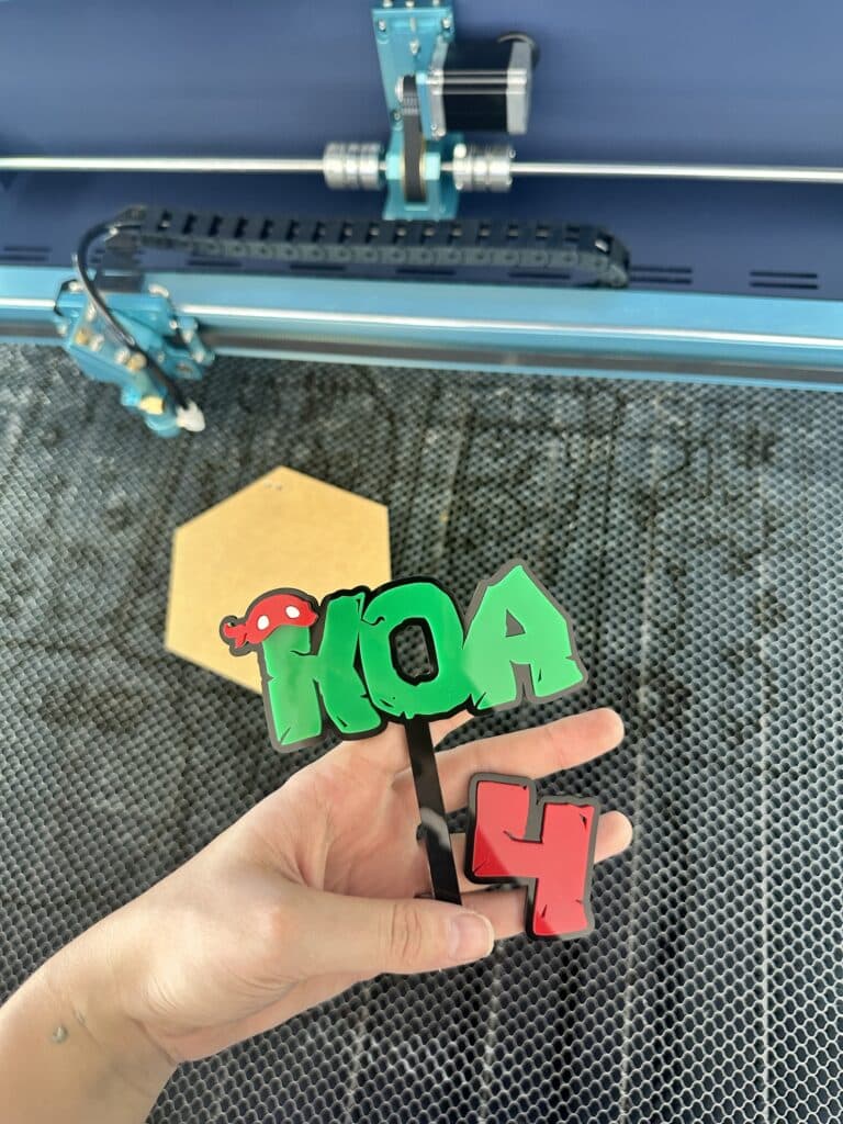 Ninja Turtles TMNT Personalised Acrylic Topper Set