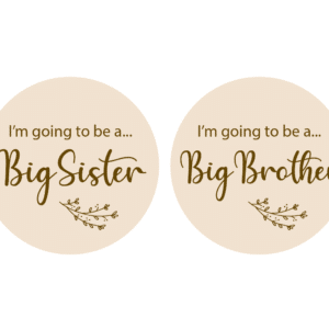 Personalised “I’m Going to Be a Big...” Sister/Brother Pregnancy Announcement Disc
