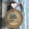 layered acrylic baby announcement plaque with Maori New Zealand art, ready for personalisation.