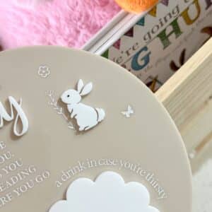 Easter Bunny Treat Snack Board 3D
