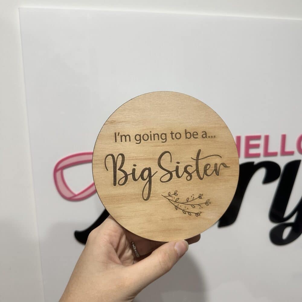 Personalised “I’m Going to Be a Big...” Sister/Brother Pregnancy Announcement Disc