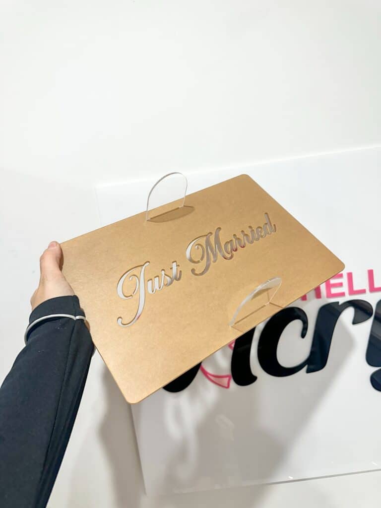 Tiramisu Custom Text Cake Stencil Set – Clear Acrylic