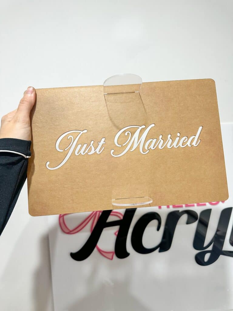 Tiramisu Custom Text Cake Stencil Set – Clear Acrylic