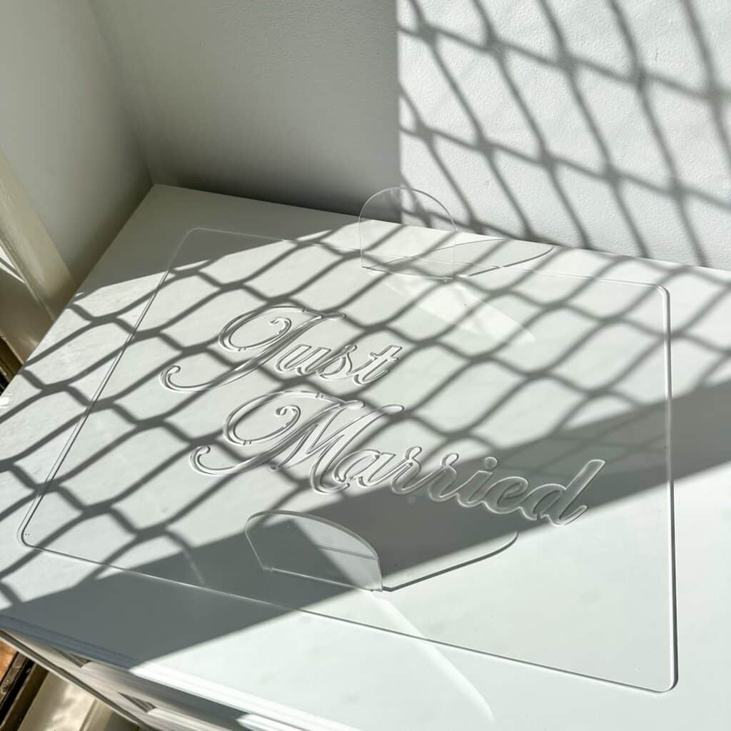 Tiramisu Custom Text Cake Stencil Set – Clear Acrylic
