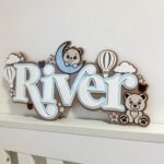 img_0914 Personalised Teddy Bear Name Sign | 3D Acrylic Nursery Decor | Custom Baby Room Wall Sign