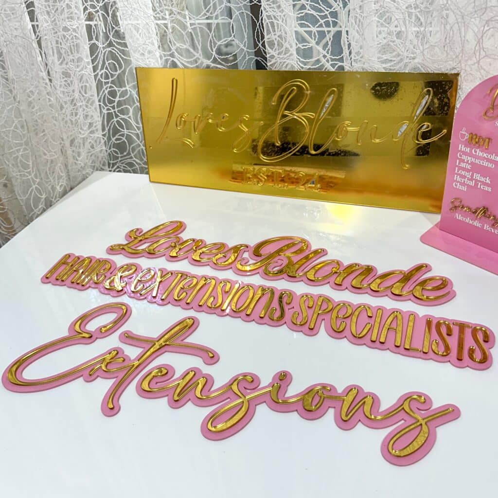 Custom 3D Lettering Business Wall Signage