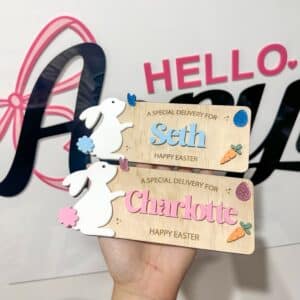 Bunny Easter Plaque