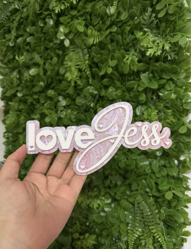 Personalised Acrylic Username Sign for Branding