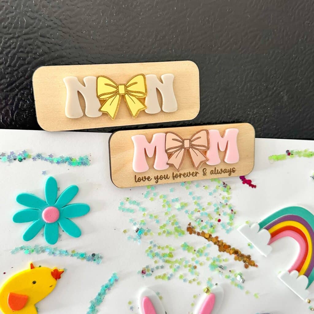 Mother’s Day Fridge Magnets Personalised Wood