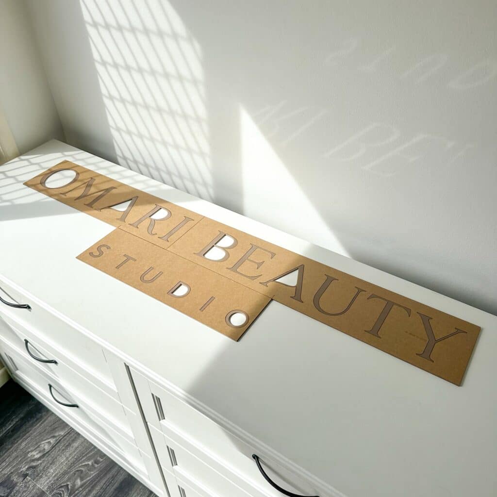 Custom 3D Lettering Business Wall Signage