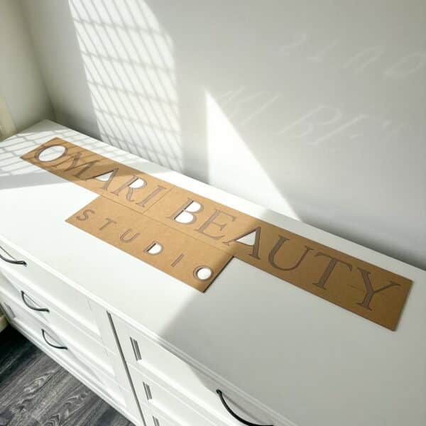 Custom 3D Lettering Business Wall Signage