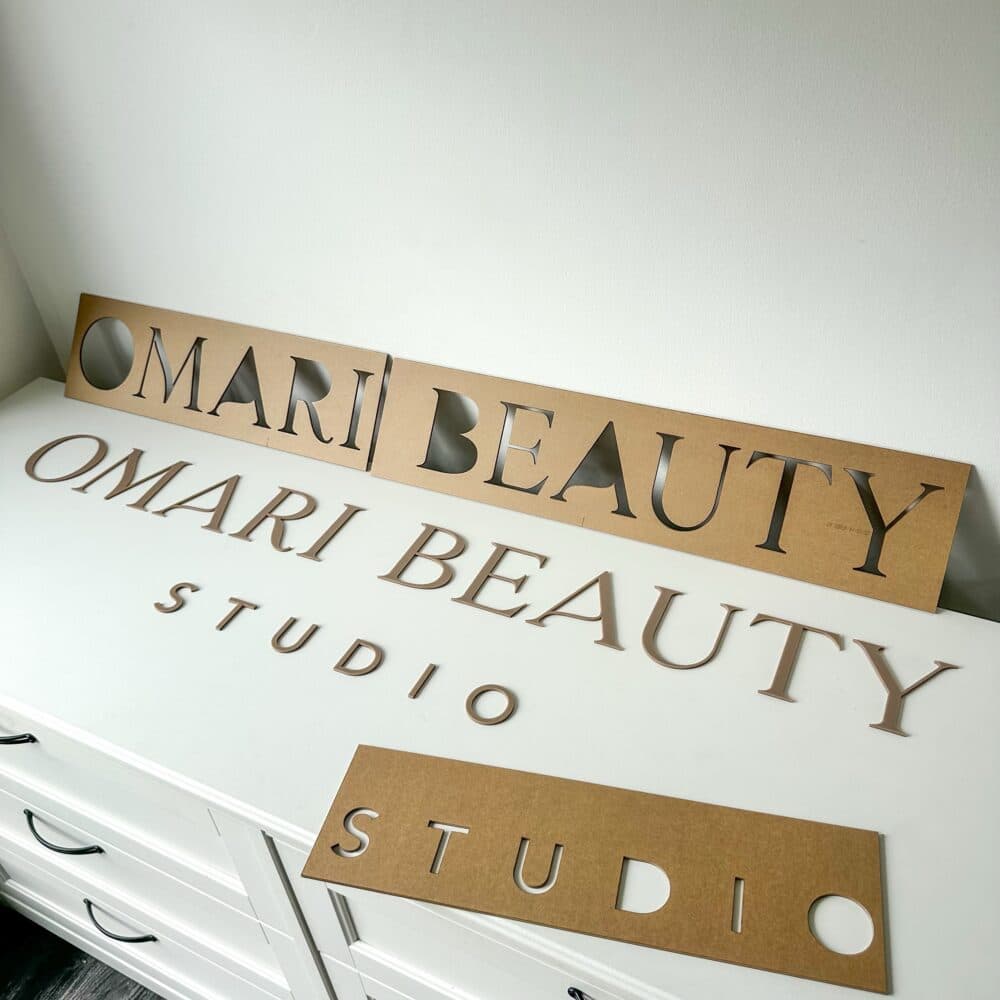 Custom 3D Lettering Business Wall Signage