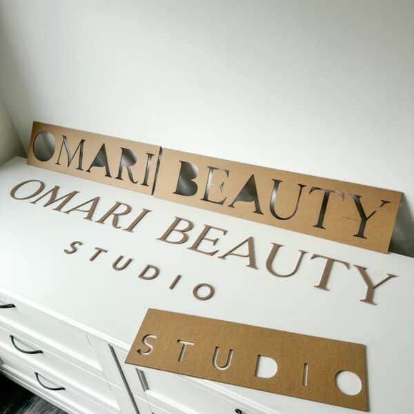 Custom 3D Lettering Business Wall Signage
