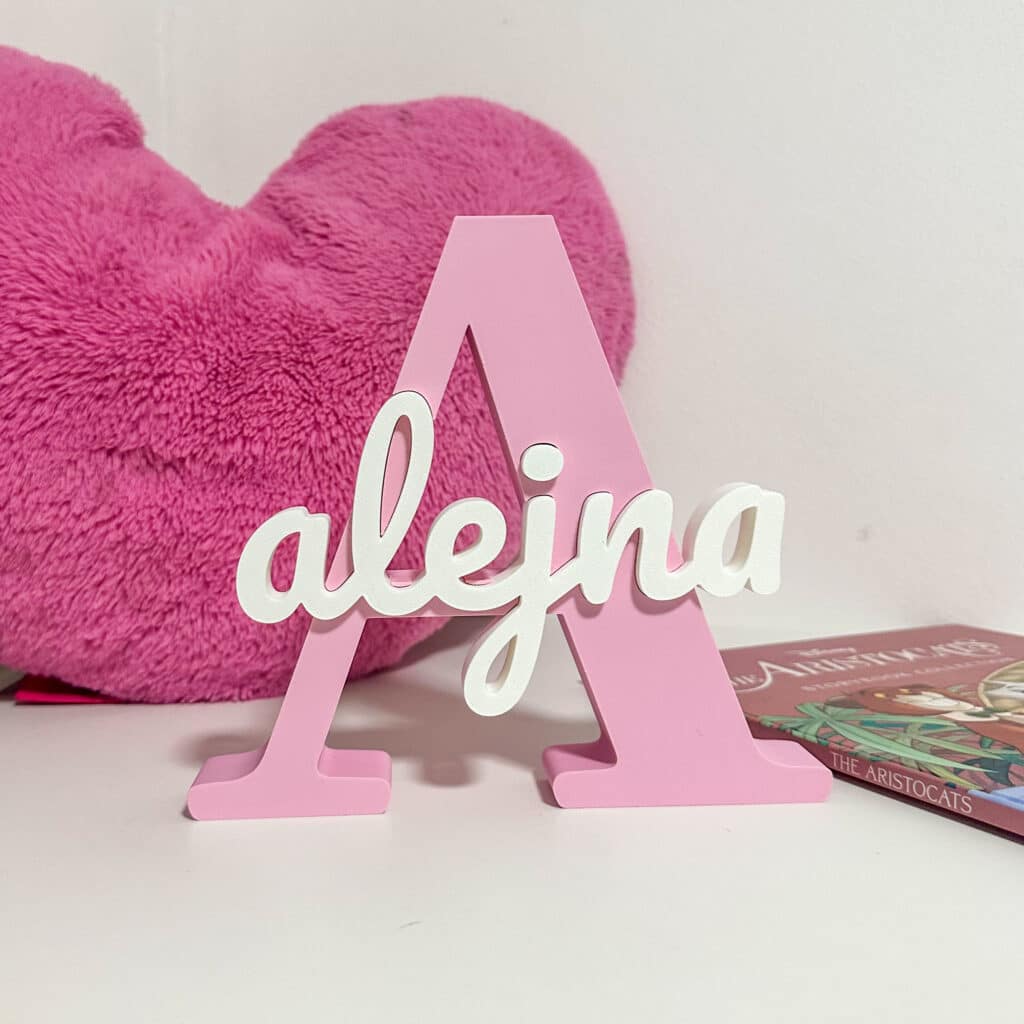 Personalised 3D Name Letters | Custom Room Name Sign | Freestanding Name Decor