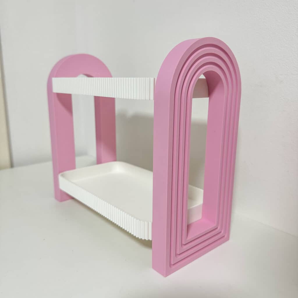 Modern Arch Craft Organiser | 2 Tier Desktop Storage Rack