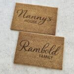 Custom Door Mat 600x400 Engraved | Personalised Welcome Mat Gift for New Homes